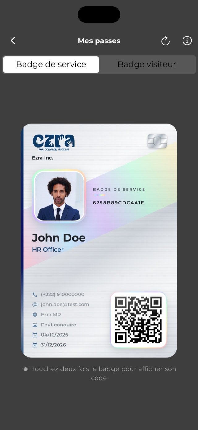 Capture d’écran de l’application EasyDoor