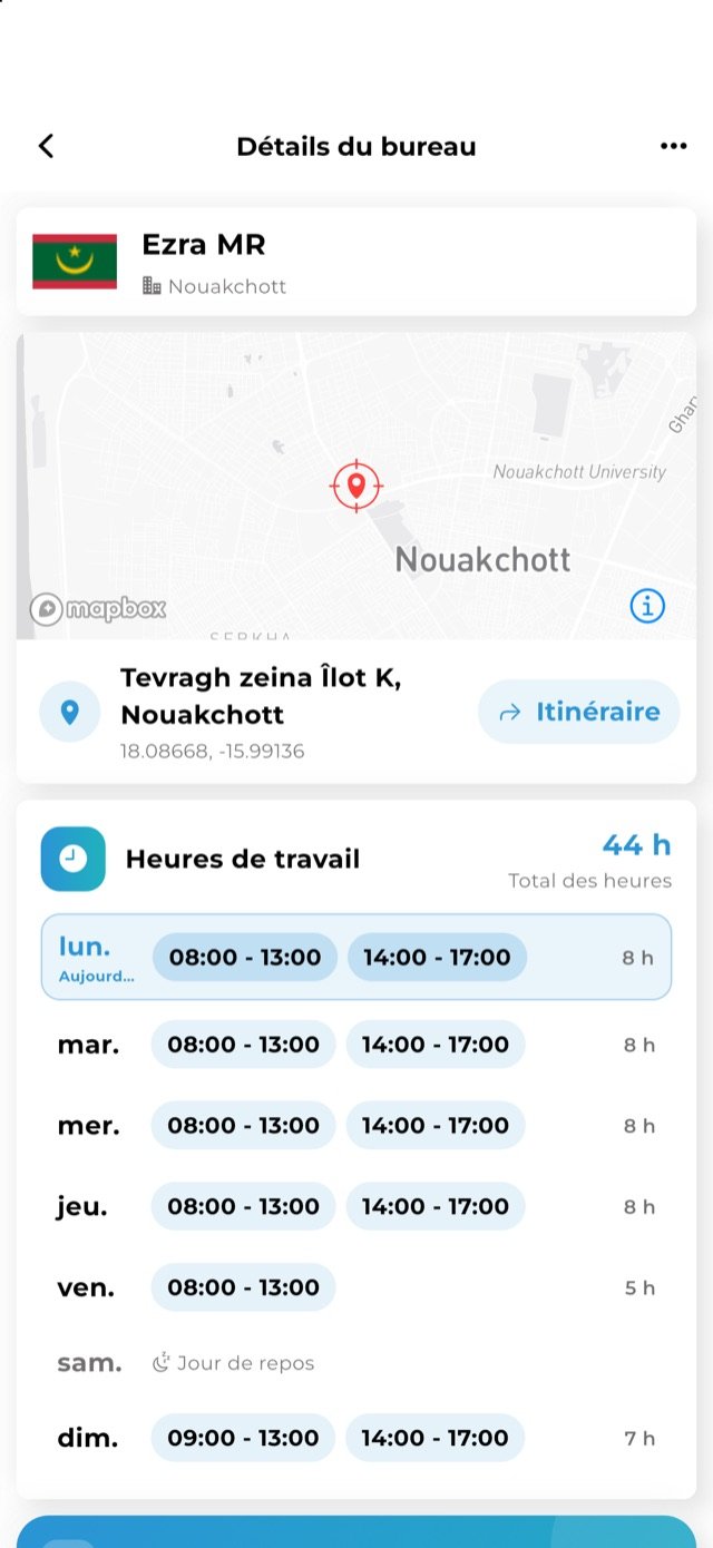 Capture d’écran de l’application EasyDoor